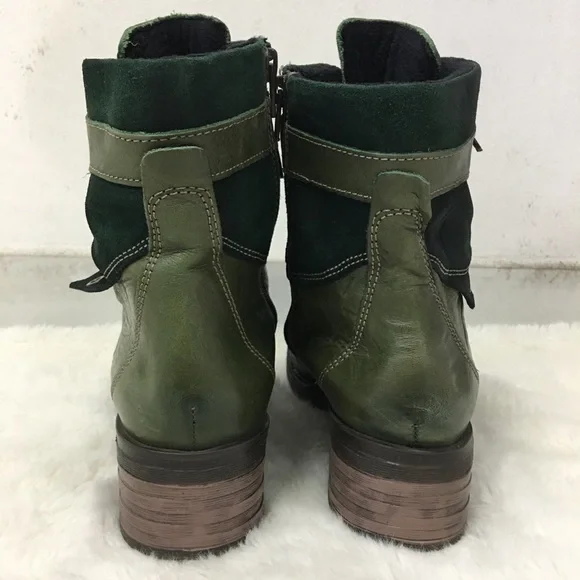 Dromedaris Kara Green Laced Boots Size 39 - Picture 4 of 10